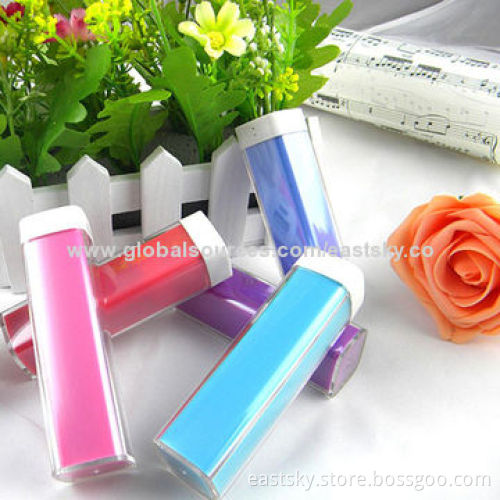 2,200mAh lipstick power bank, stylish, compact, portable and fashionable designNew
